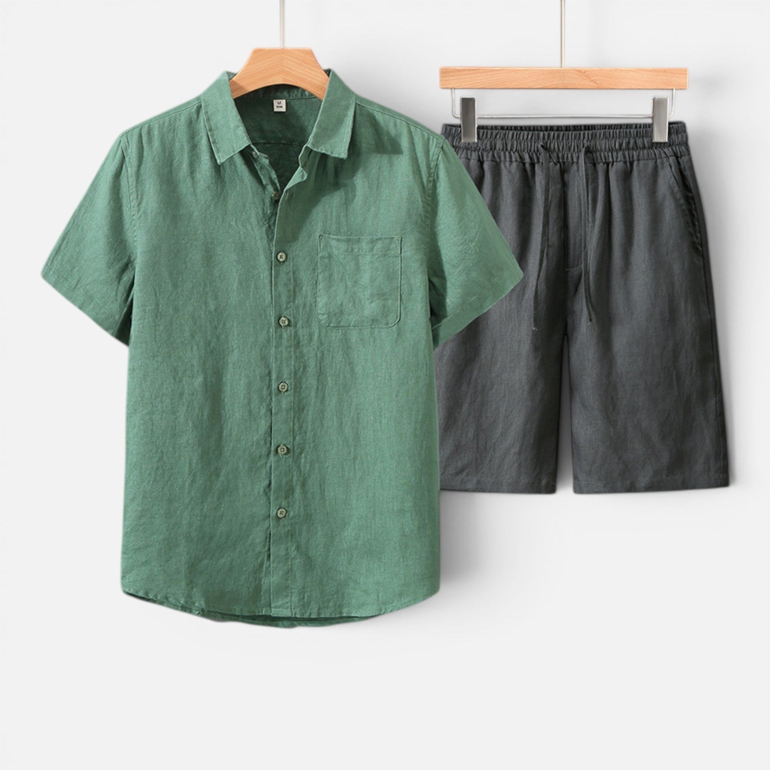 Men's Lightweight Breathable Two-Piece Summer Set for Casual Wear