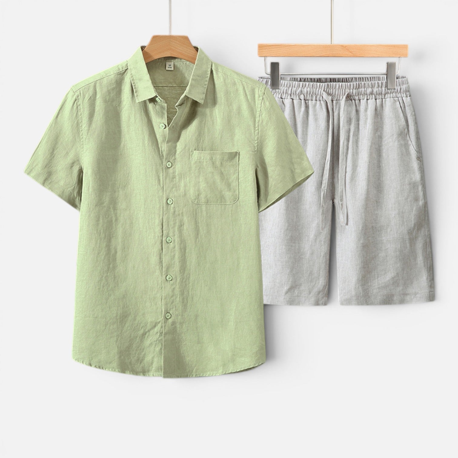 Men's Lightweight Breathable Two-Piece Summer Set for Casual Wear