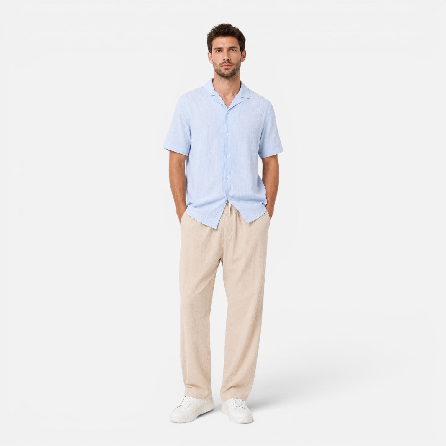 Men's Lightweight Casual Summer Trousers | Relaxed Fit Pants for Everyday Wear