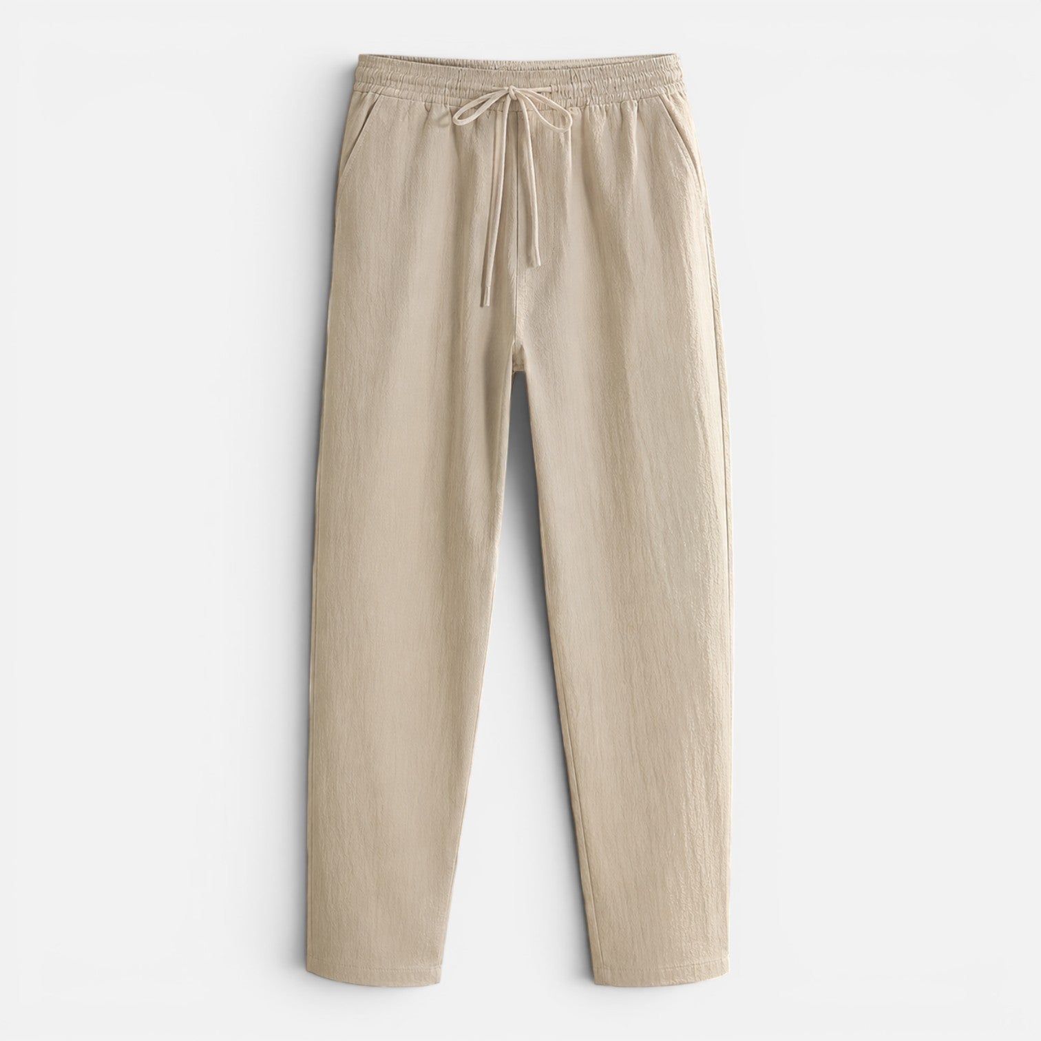 Men's Lightweight Drawstring Trousers | Relaxed Fit Casual Pants