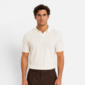 Men's Lightweight Knitted Polo Shirt - Breathable Slim Fit for Summer