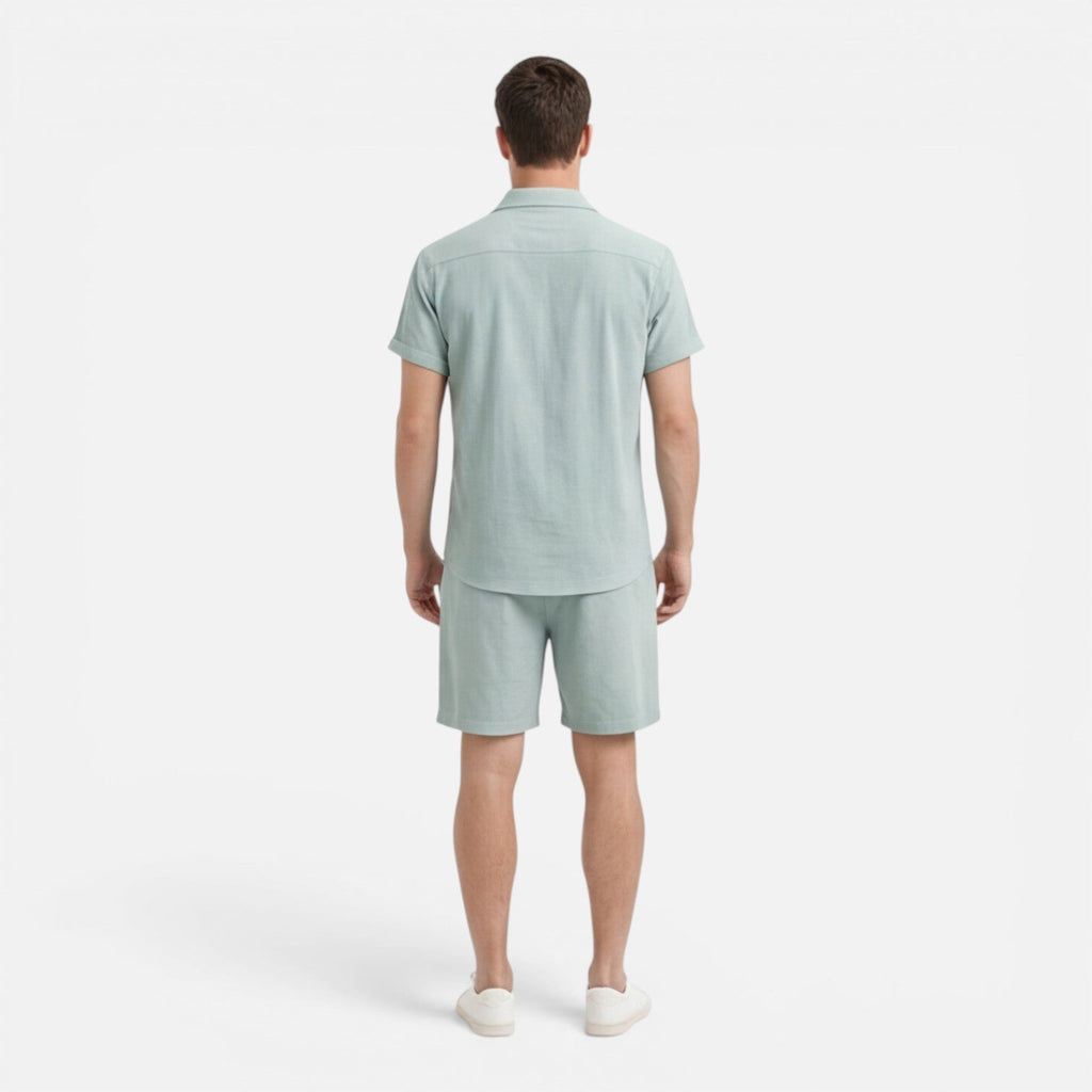Men's Lightweight Summer Shirt and Shorts Set - Casual Co-Ord Outfit