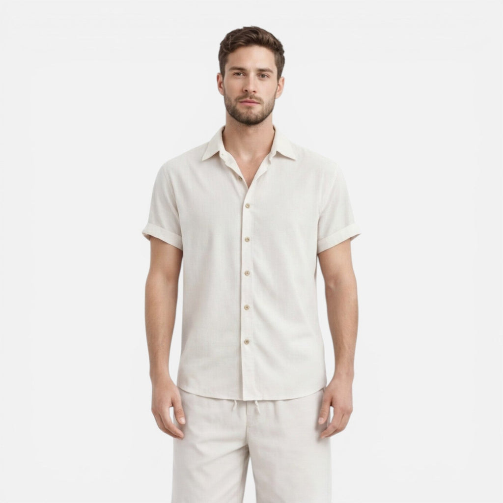 Men's Lightweight Summer Shirt and Shorts Set - Casual Co-Ord Outfit