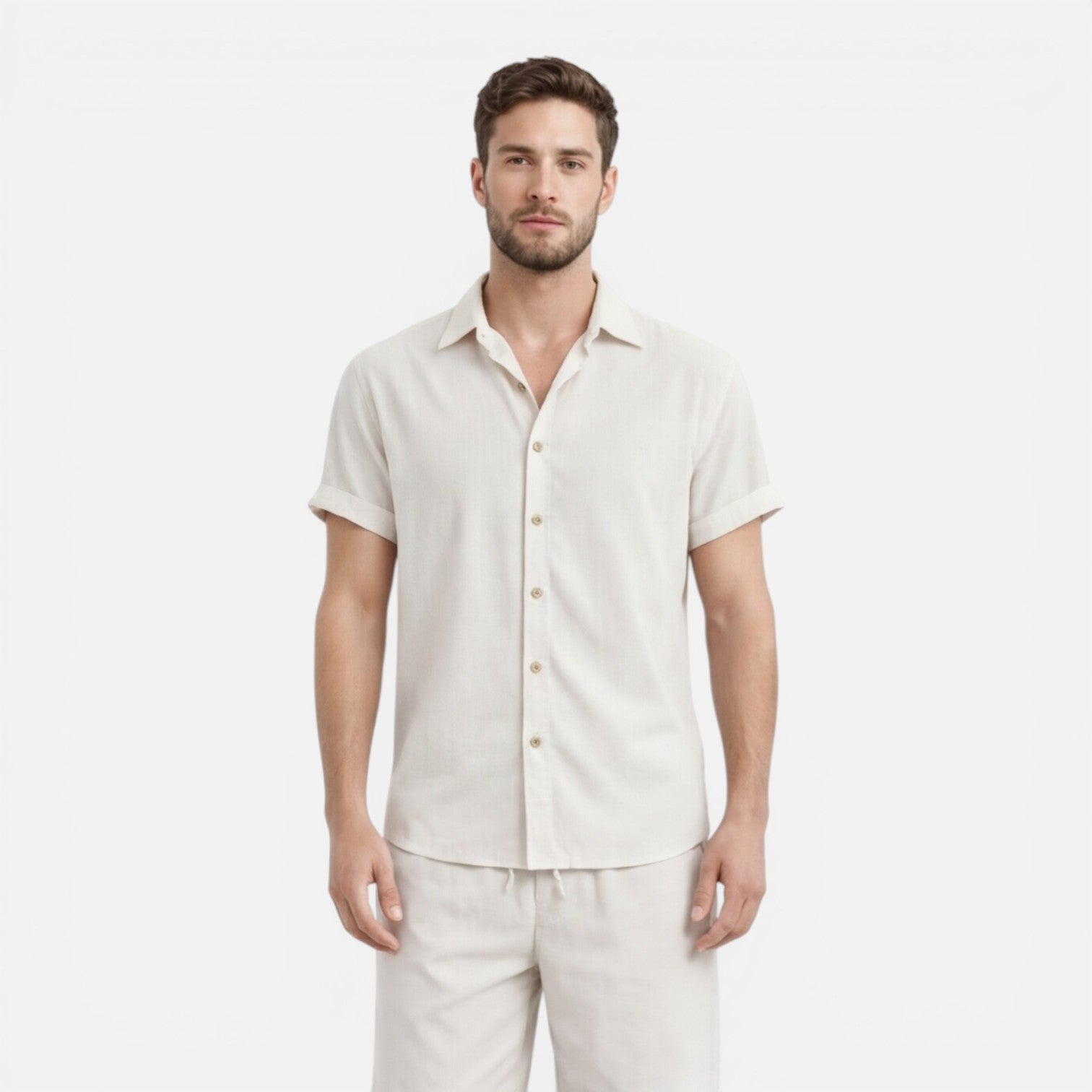 Men's Lightweight Summer Shirt and Shorts Set - Casual Co-Ord Outfit