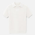 Men's Lightweight Textured Knit Polo Shirt for Summer Wear