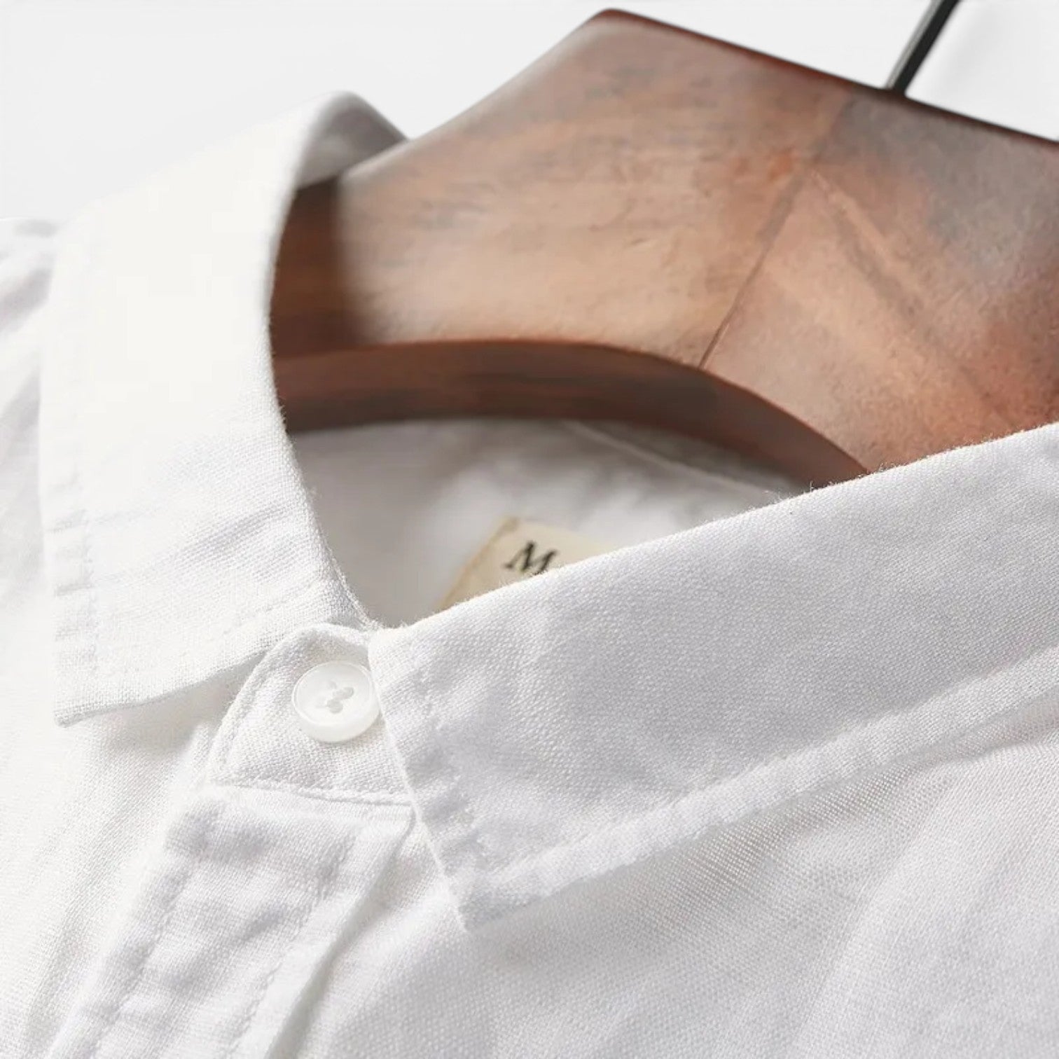 Men's Linen Short Sleeve Button-Up Shirt | Breathable Comfort for Casual Wear