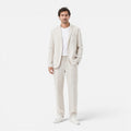 Men's Linen Suit Set - Lightweight Breathable Summer Classic Fit