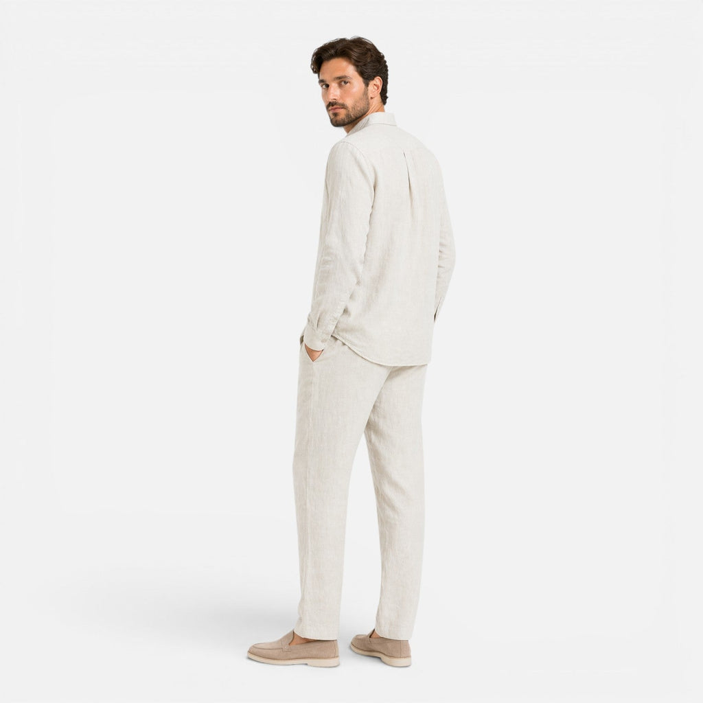 Men's Linen Summer Outfit Set | Lightweight Breathable Two-Piece Clothing