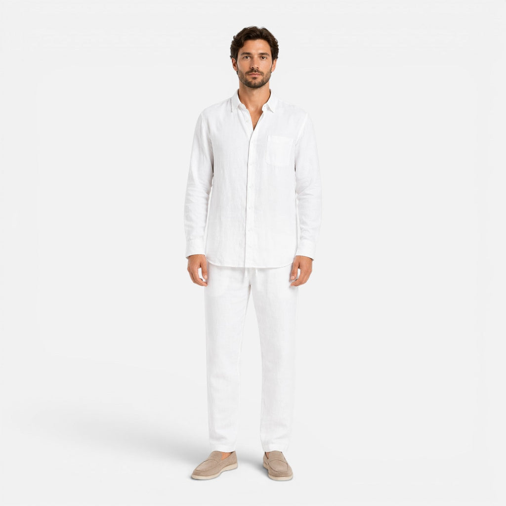 Men's Linen Summer Outfit Set | Lightweight Breathable Two-Piece Clothing