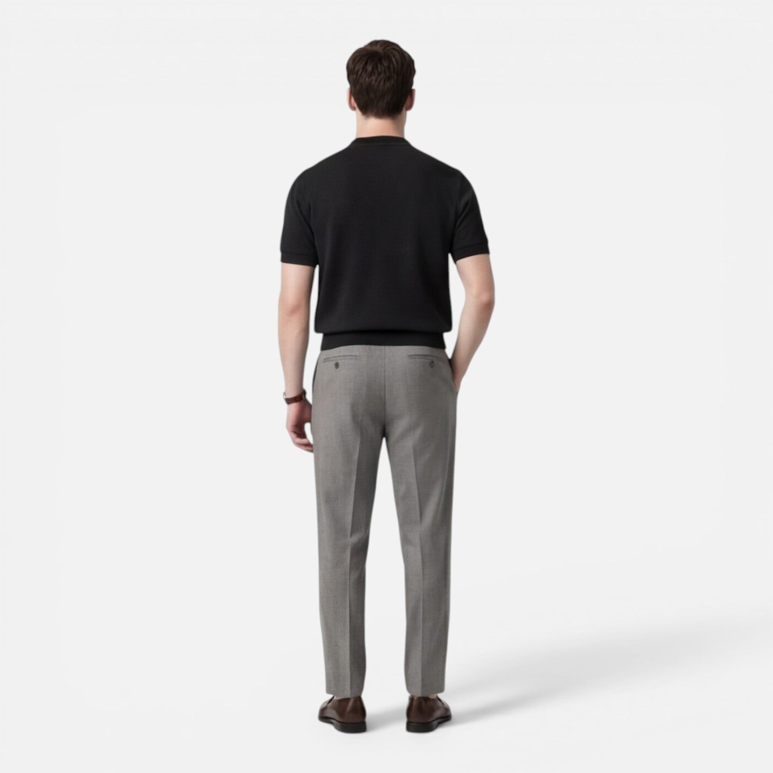 Men's Slim Fit Cotton Knit T-Shirt | Breathable Summer Casual Wear