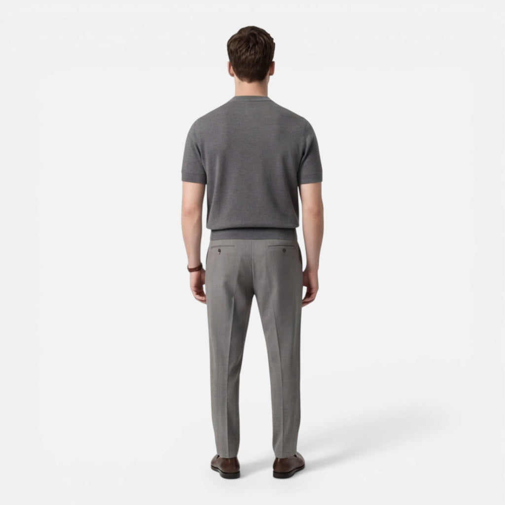 Men's Slim Fit Cotton Knit T-Shirt | Breathable Summer Casual Wear