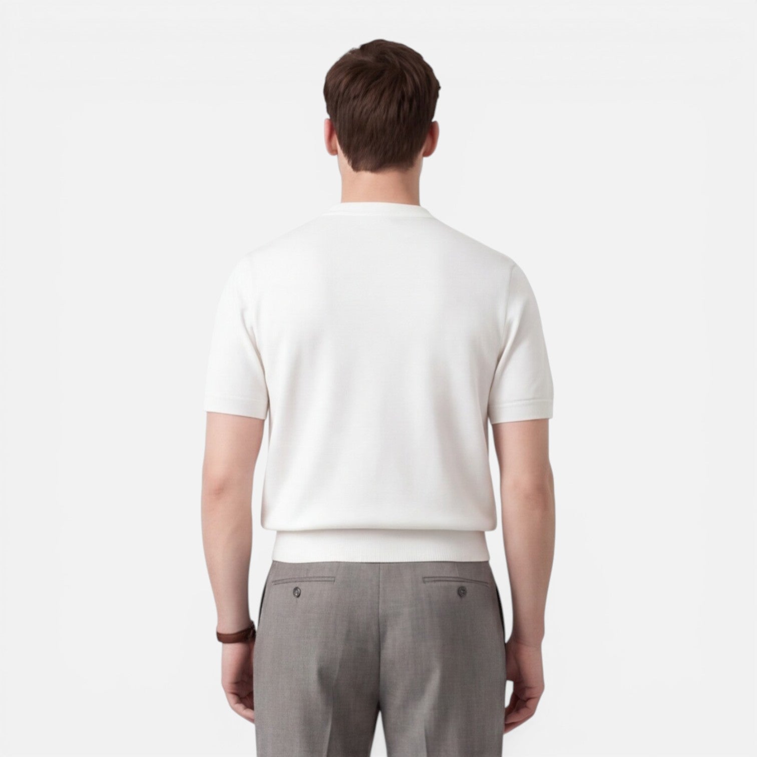 Men's Slim Fit Cotton Knit T-Shirt | Breathable Summer Casual Wear