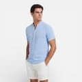 Men's Slim Fit Cotton Short Sleeve Henley Shirt for Casual Summer Wear