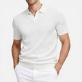 Men's Slim Fit Knit Polo Shirt | Lightweight Breathable Casual Wear