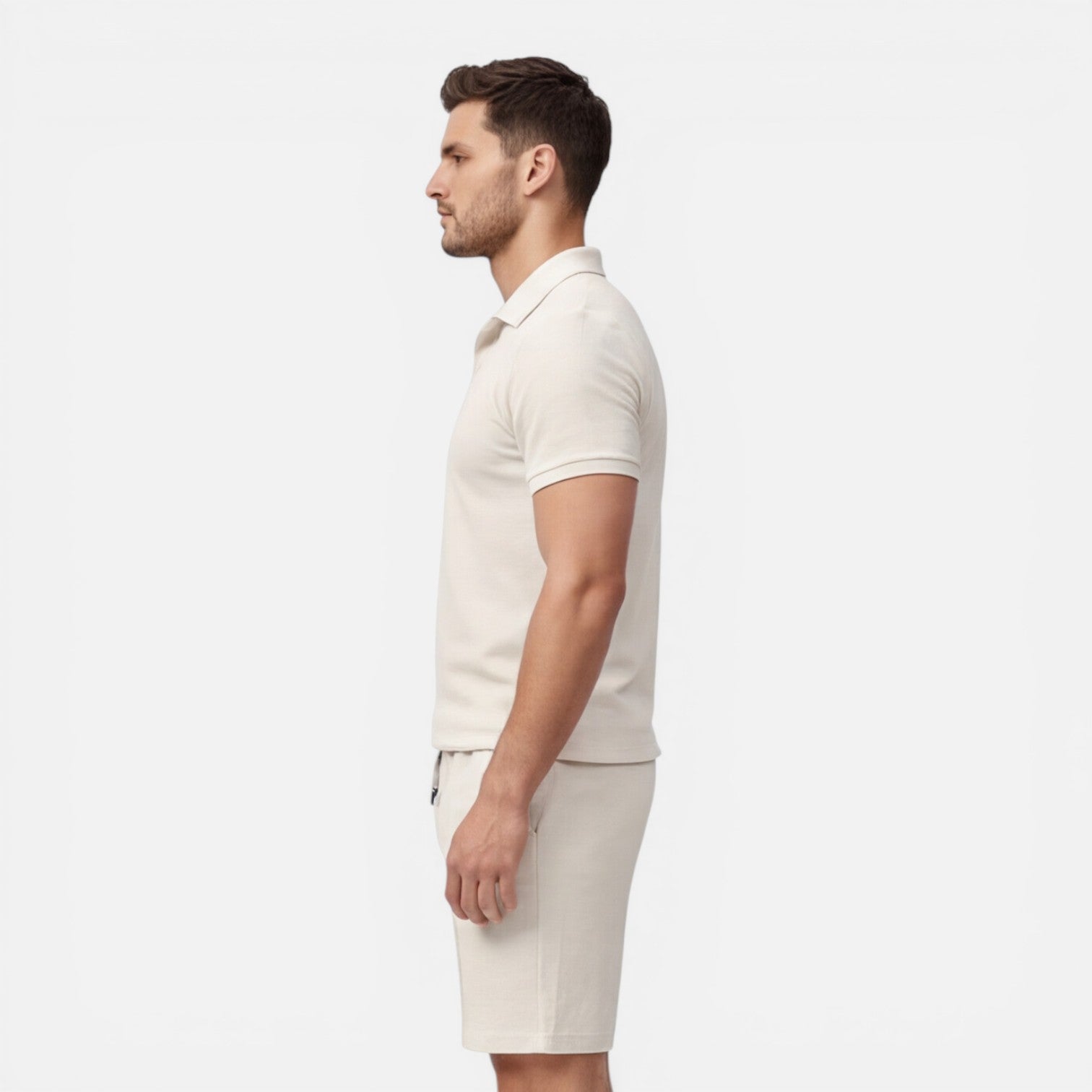 Men's Slim Fit Polo Shirt and Shorts Set - Summer Casual Outfit
