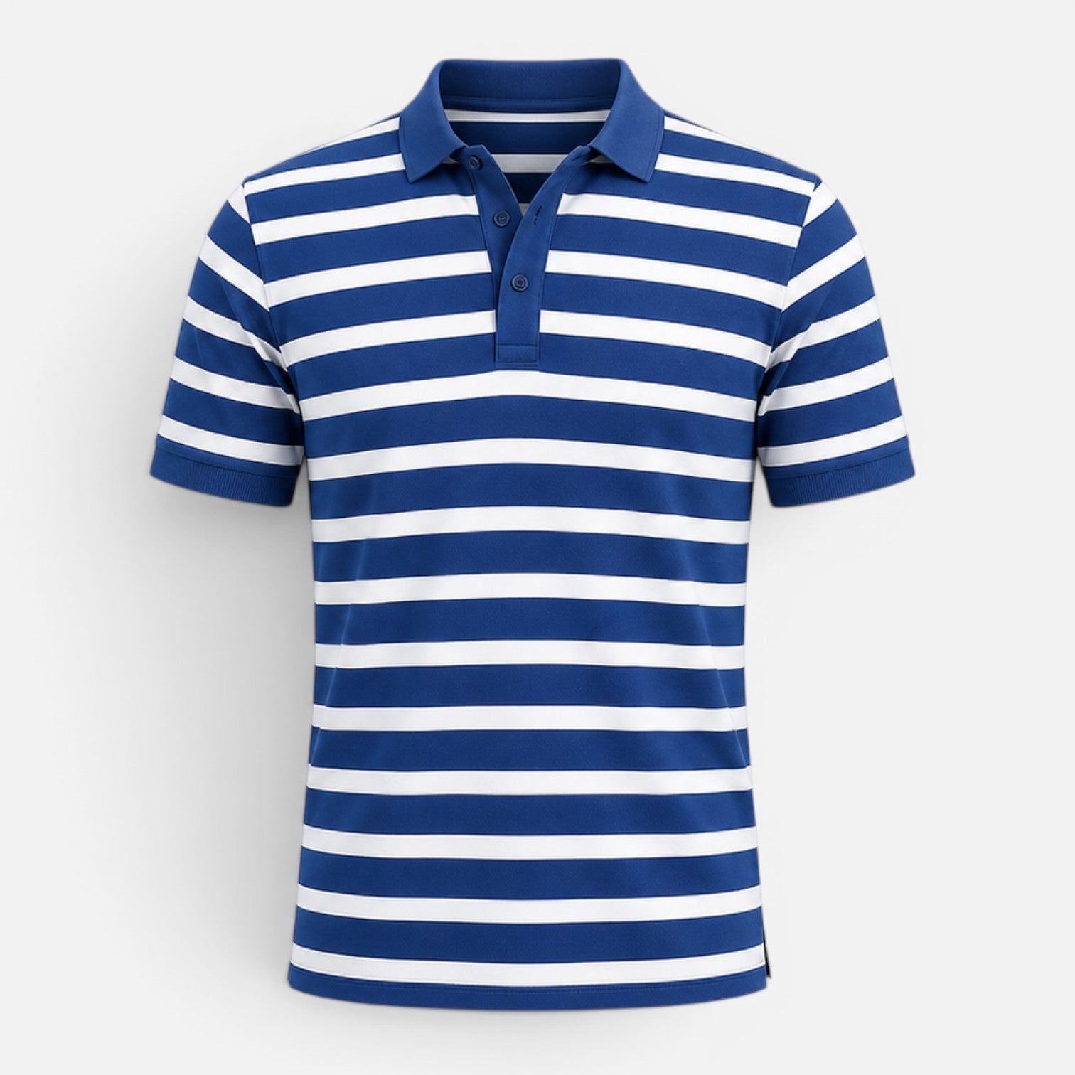 Men's Slim Fit Striped Polo Shirt | Breathable Comfort Fabric | Casual Wear