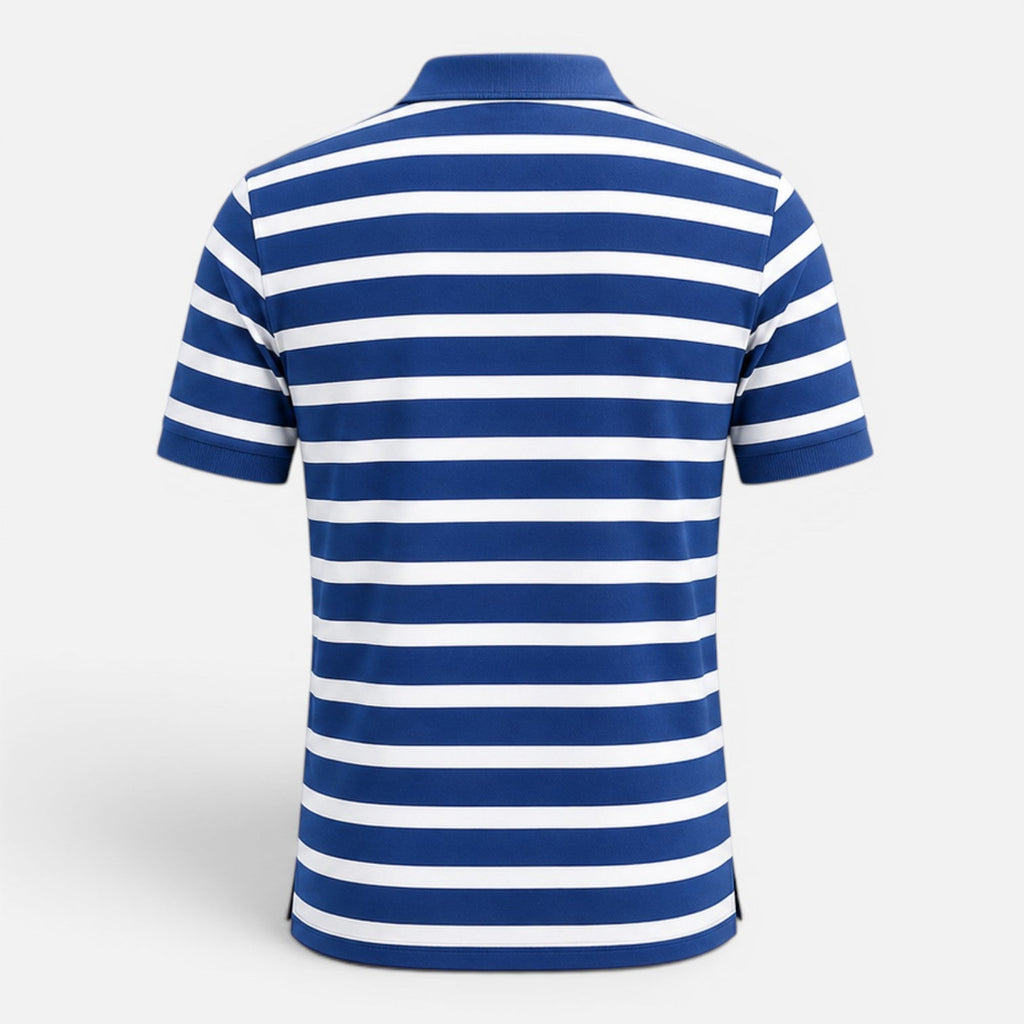 Men's Slim Fit Striped Polo Shirt | Breathable Comfort Fabric | Casual Wear