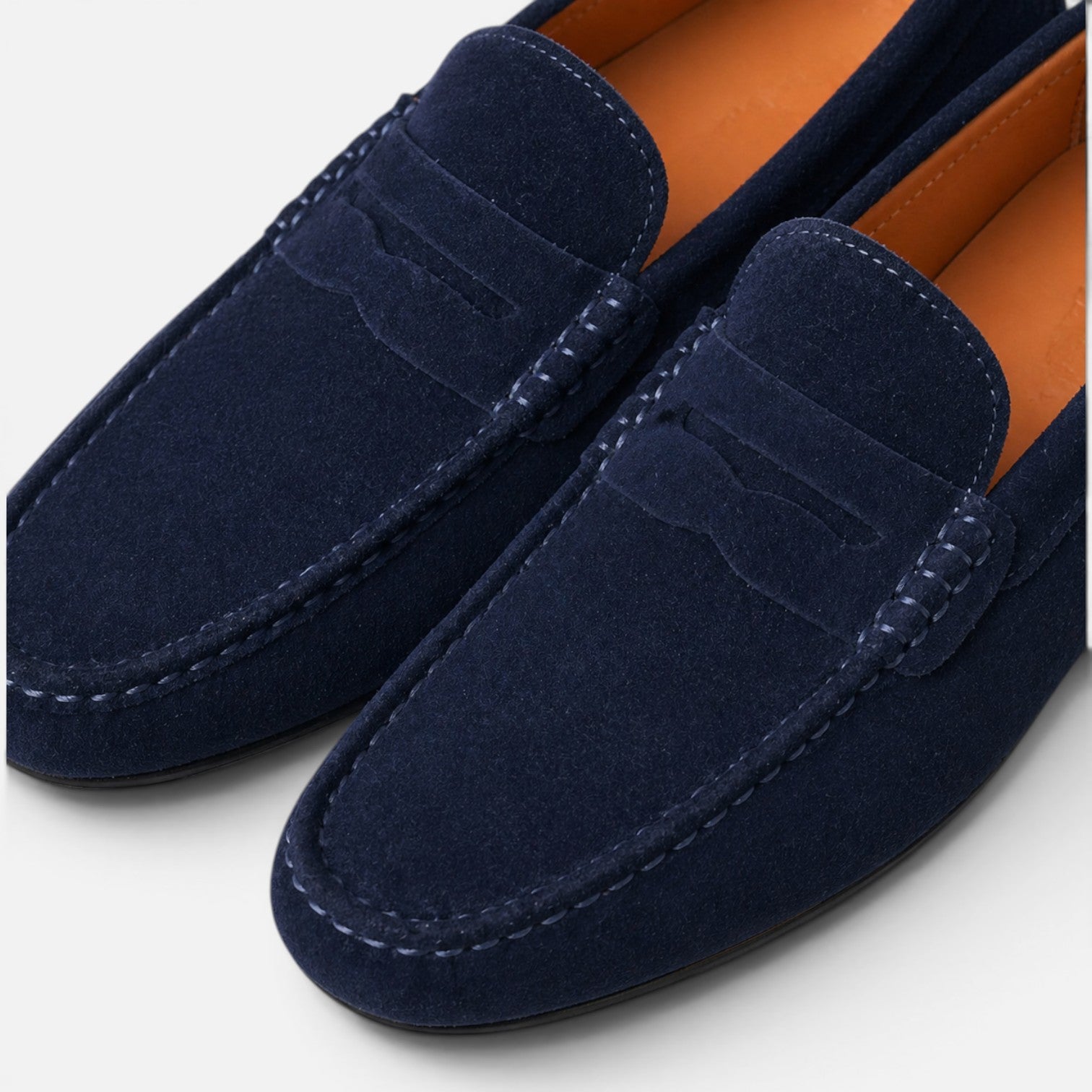 Men's Suede Slip-On Loafers | Lightweight Comfort Casual Shoes