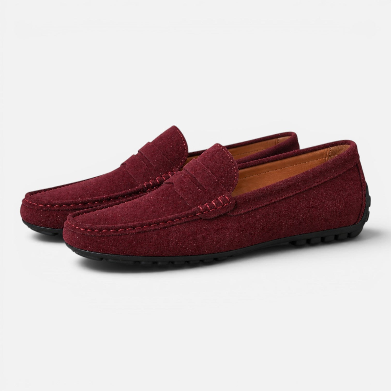 Men's Suede Slip-On Loafers | Lightweight Comfort Casual Shoes