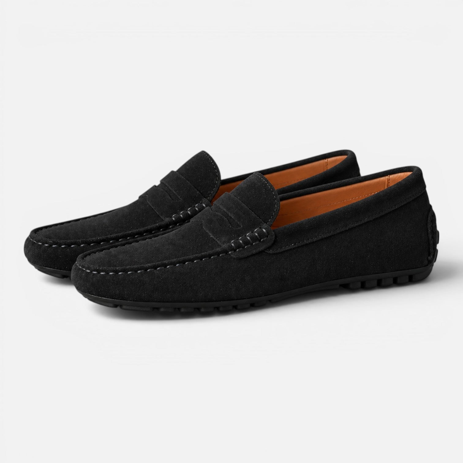Men's Suede Slip-On Loafers | Lightweight Comfort Casual Shoes