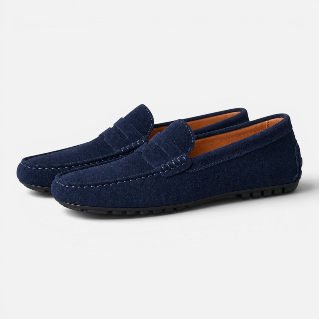 Men's Suede Slip-On Loafers | Lightweight Comfort Casual Shoes