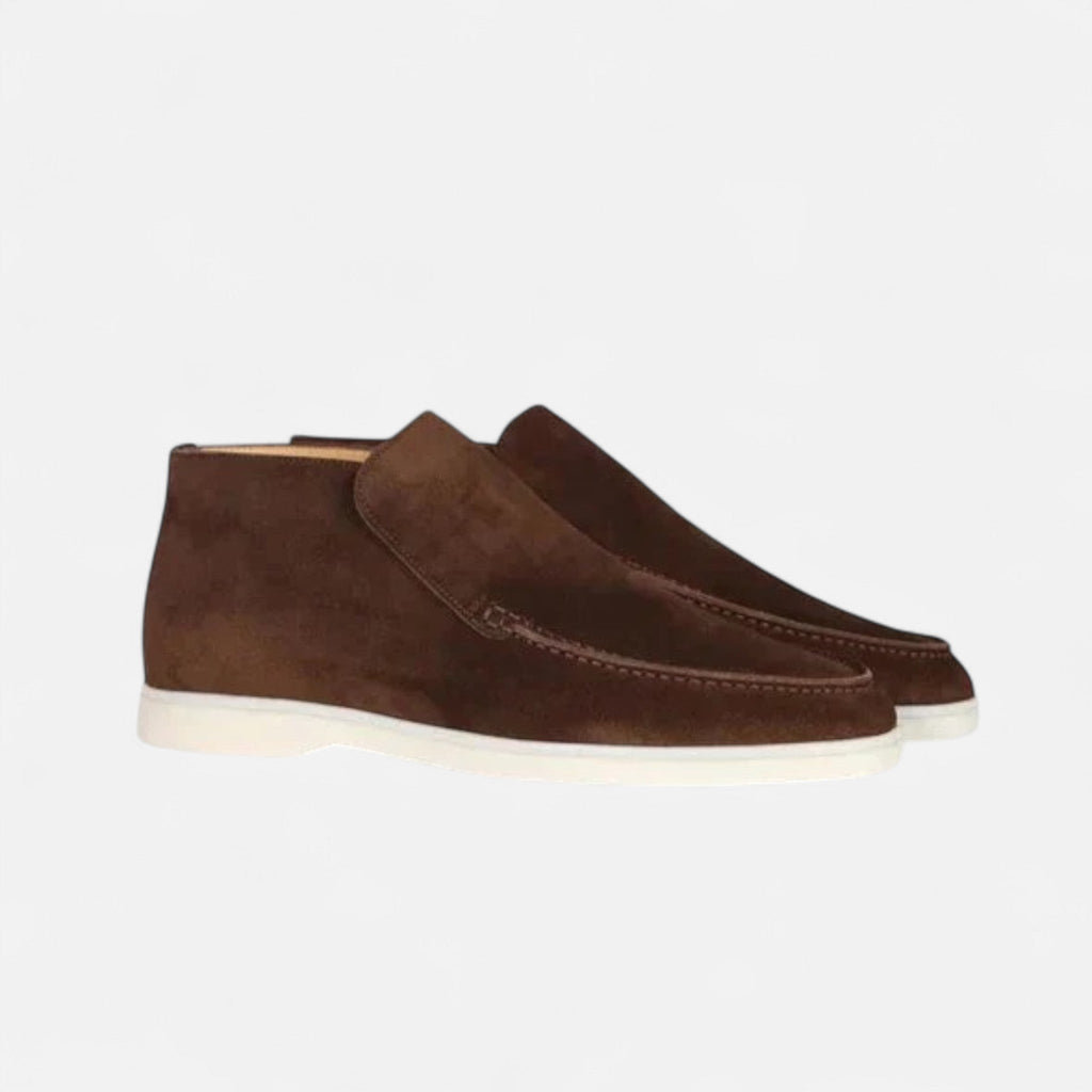 Men's Suede Slip-On Loafers for Smart Casual Wear and Comfort