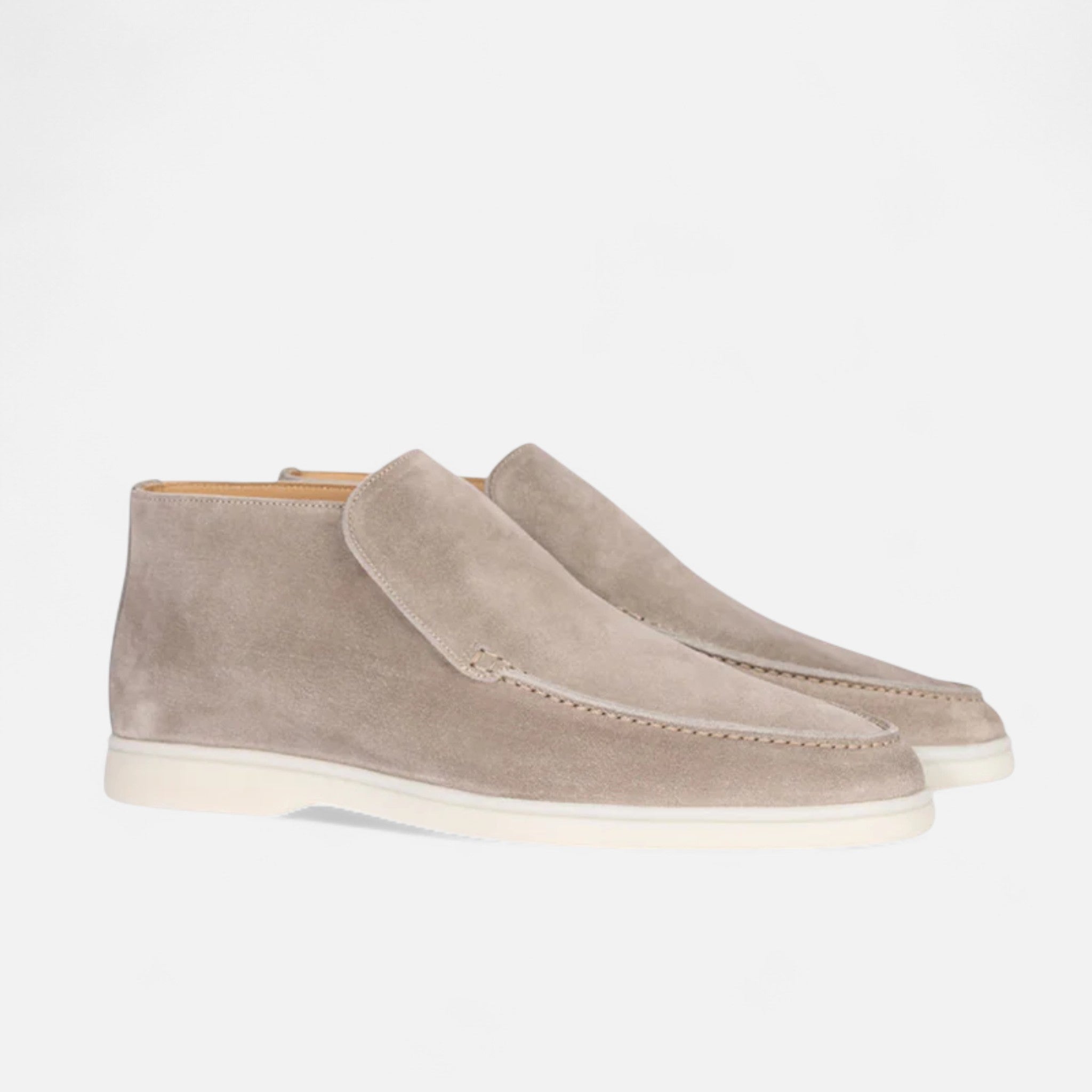 Men's Suede Slip-On Loafers for Smart Casual Wear and Comfort