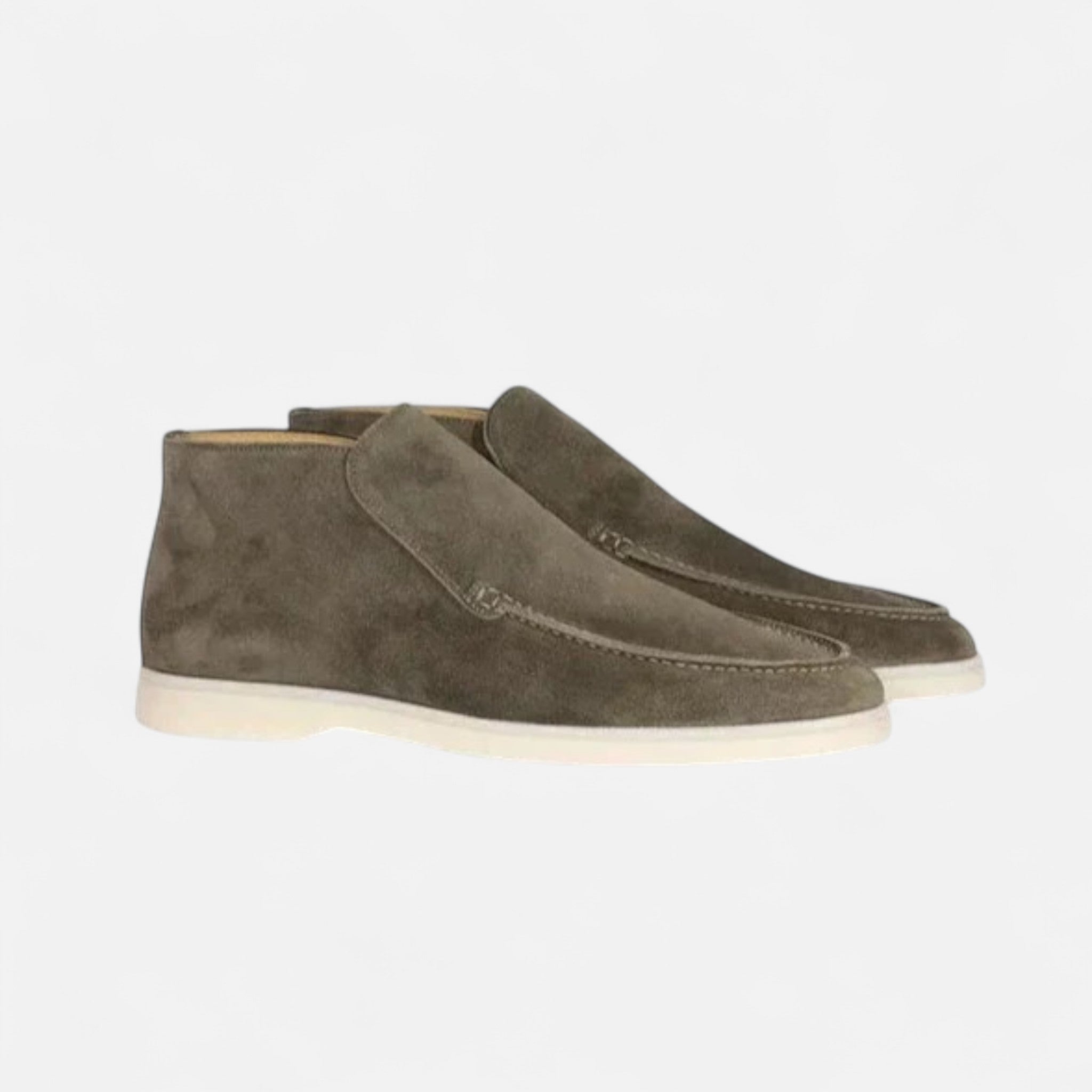 Men's Suede Slip-On Loafers for Smart Casual Wear and Comfort