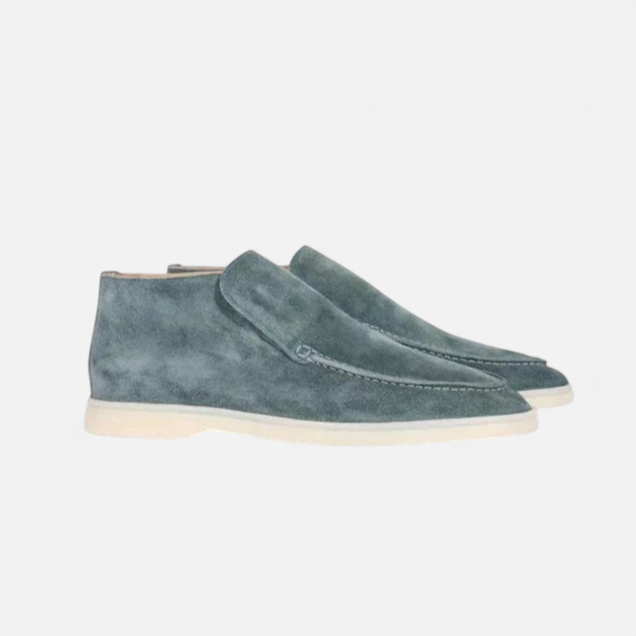 Men's Suede Slip-On Loafers for Smart Casual Wear and Comfort