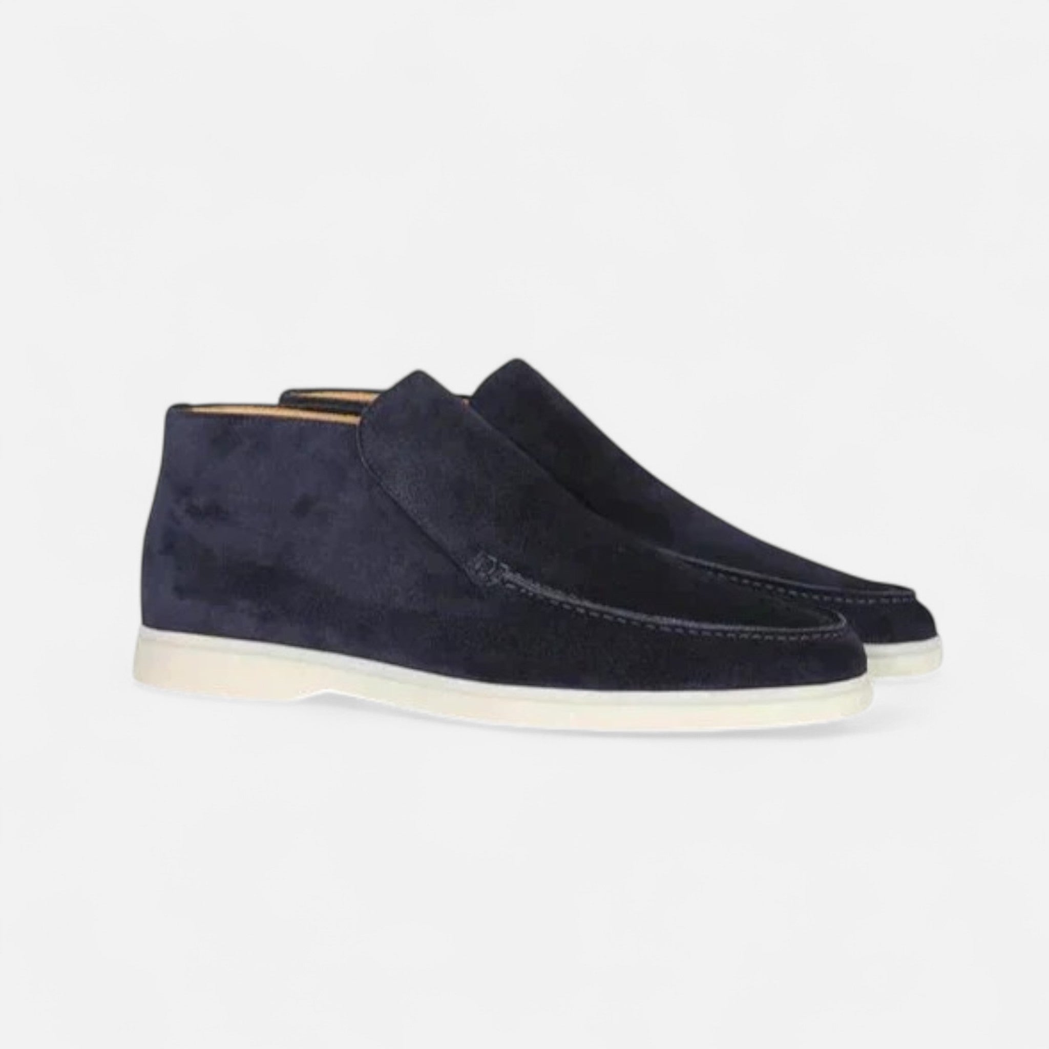 Men's Suede Slip-On Loafers for Smart Casual Wear and Comfort