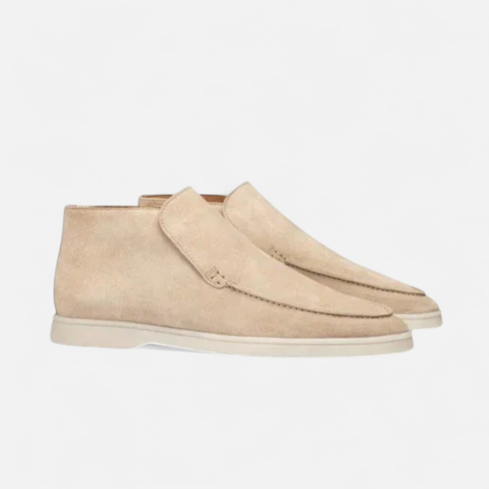 Men's Suede Slip-On Loafers for Smart Casual Wear and Comfort