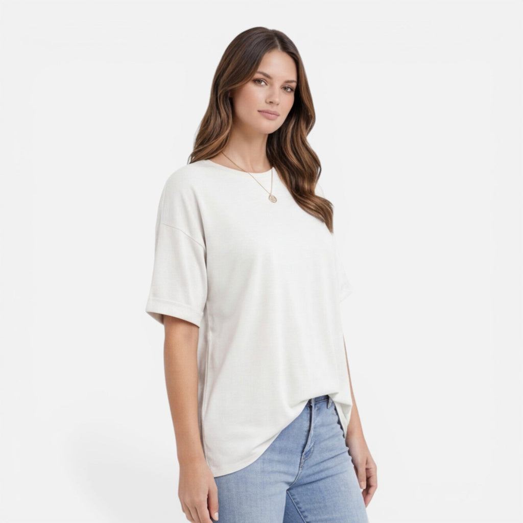 Oversized Cotton T-Shirt for Women | Lightweight & Breathable Daily Wear