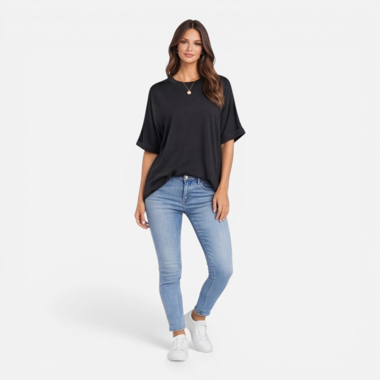 Oversized Cotton T-Shirt for Women | Lightweight & Breathable Daily Wear