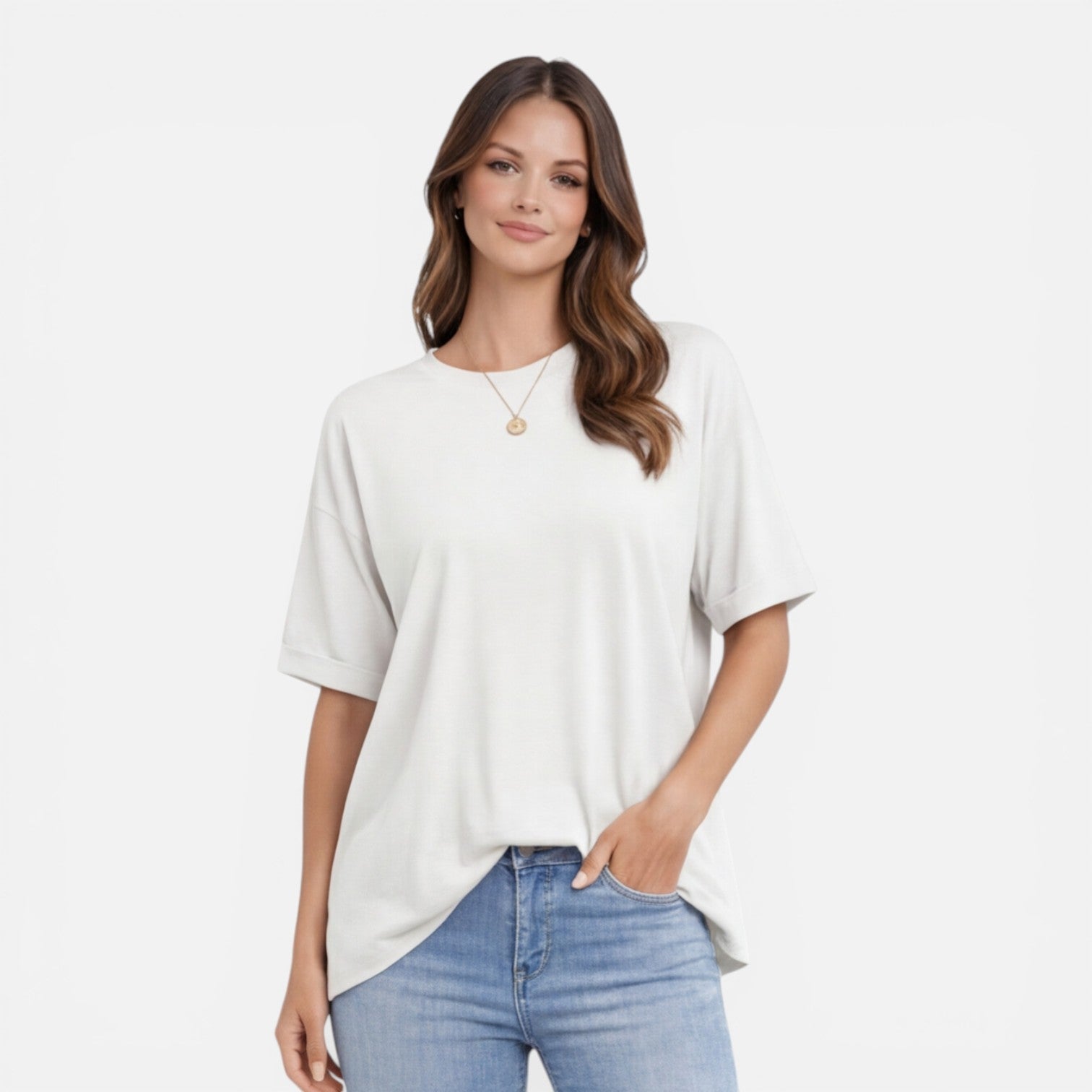 Oversized Cotton T-Shirt for Women | Lightweight & Breathable Daily Wear