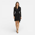 Sequin Blazer Dress for Women | Elegant Mini Wrap Style for Parties