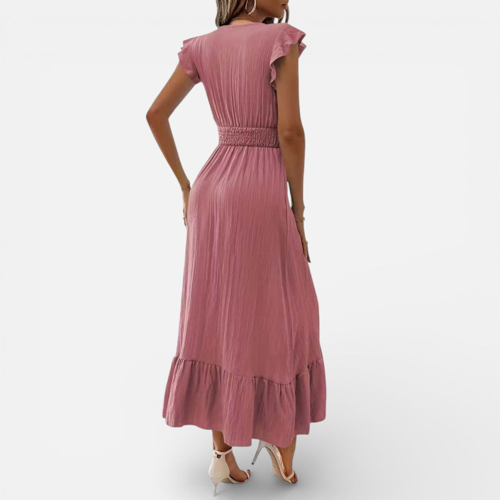 Sleeveless Maxi Dress for Women - Flowing Fabric - Timeless Casual Wear