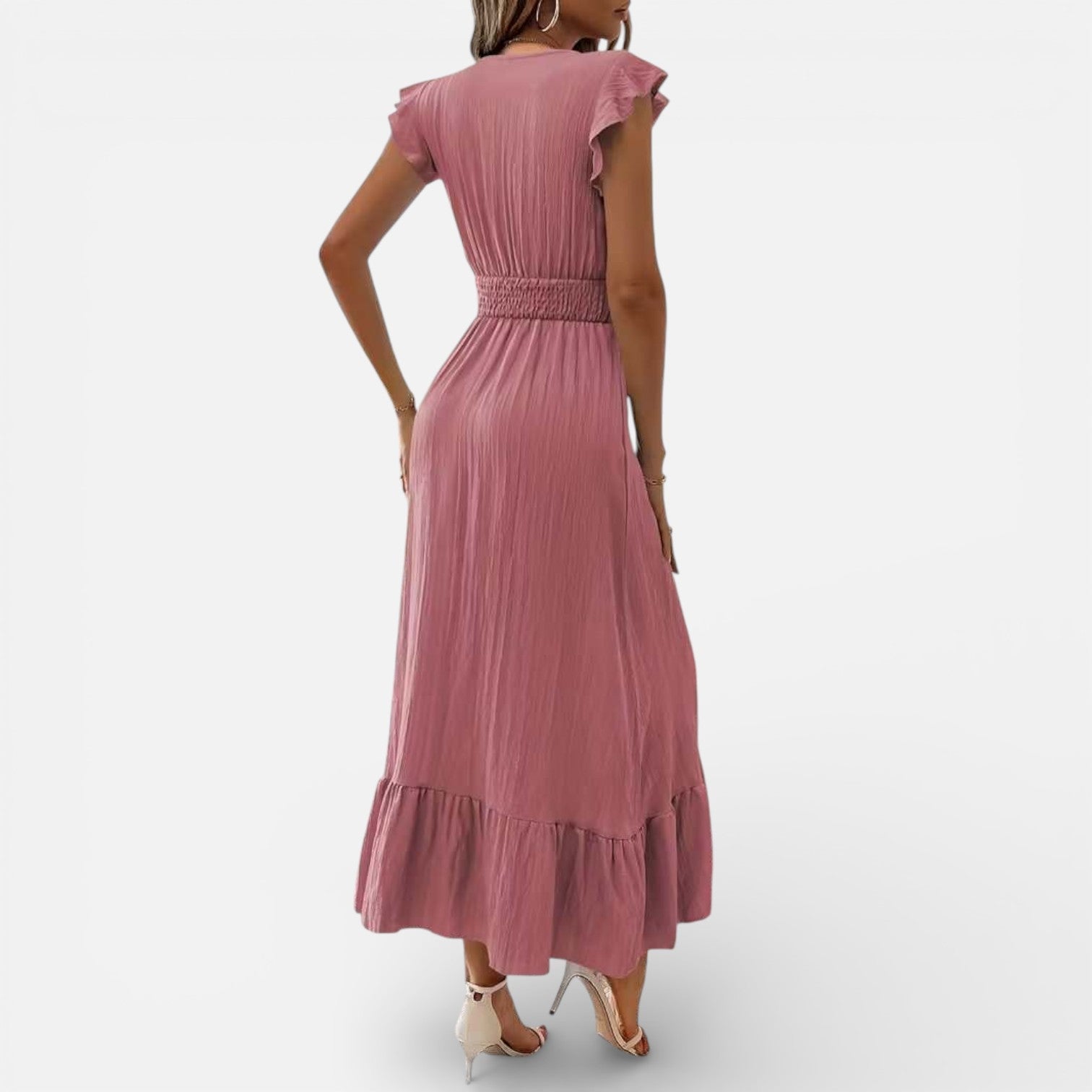 Sleeveless Maxi Dress for Women - Flowing Fabric - Timeless Casual Wear