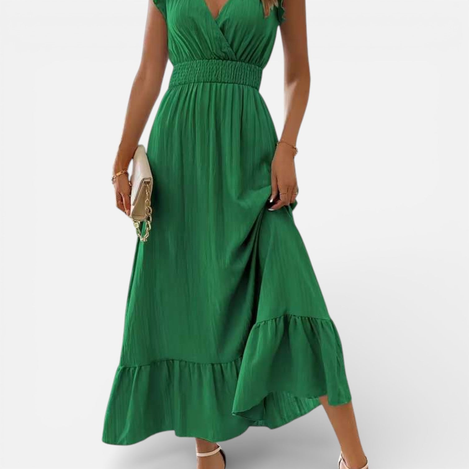 Sleeveless Maxi Dress for Women - Flowing Fabric - Timeless Casual Wear