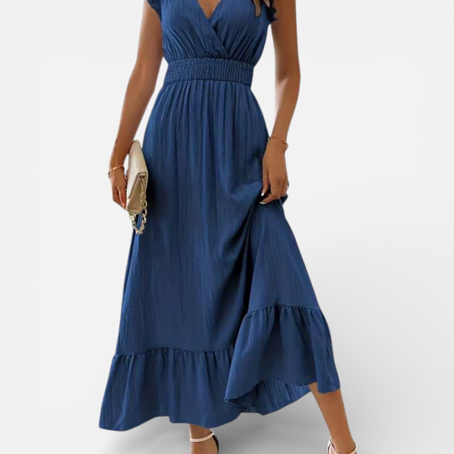 Sleeveless Maxi Dress for Women - Flowing Fabric - Timeless Casual Wear