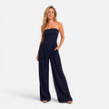 Strapless Wide Leg Jumpsuit for Women | Chic Casual Summer Outfit