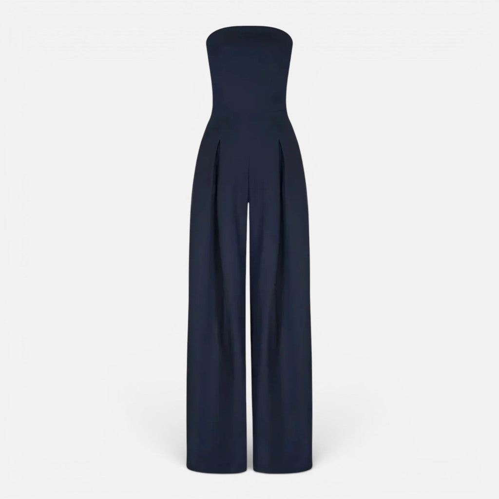Strapless Wide Leg Jumpsuit for Women | Chic Casual Summer Outfit
