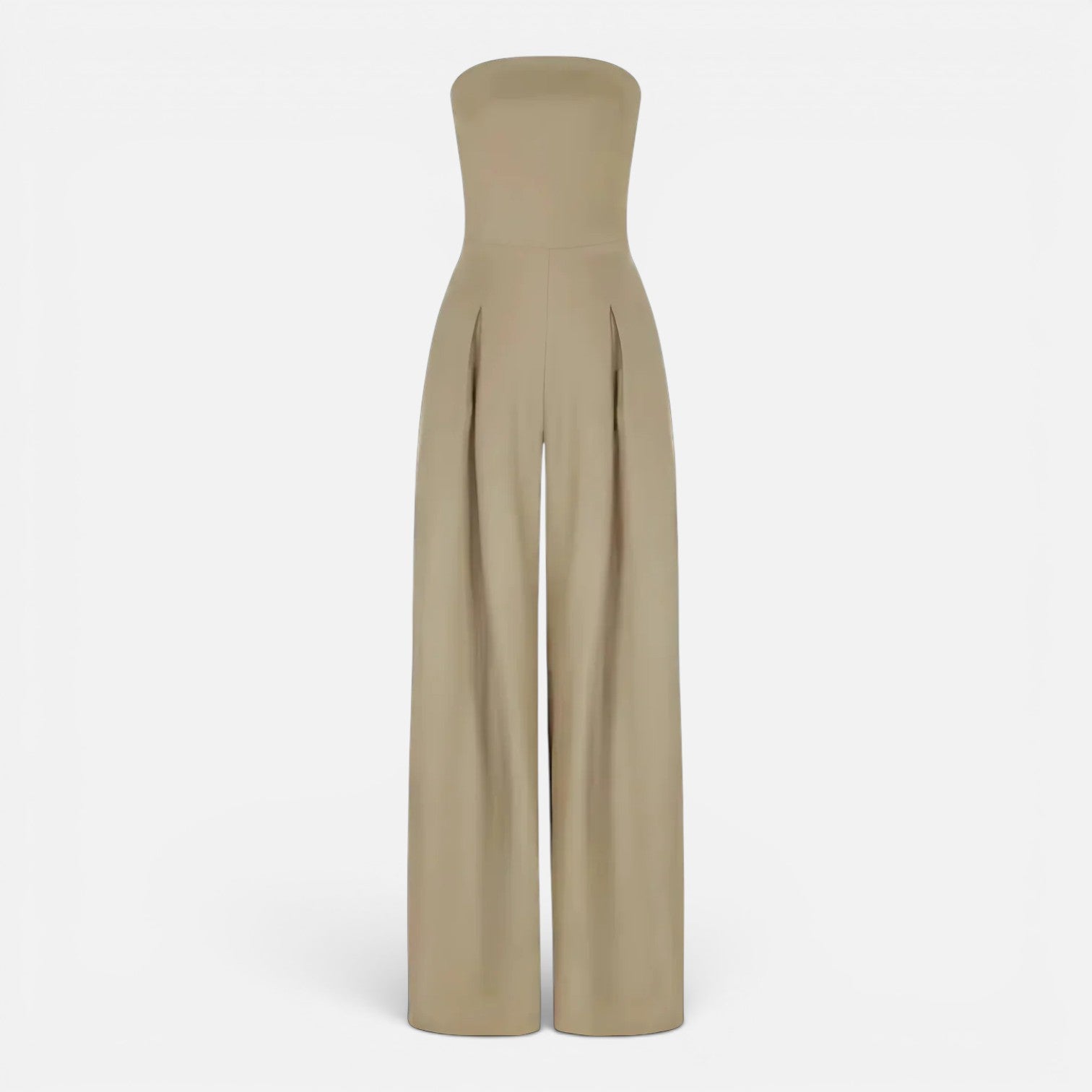 Strapless Wide Leg Jumpsuit for Women | Chic Casual Summer Outfit