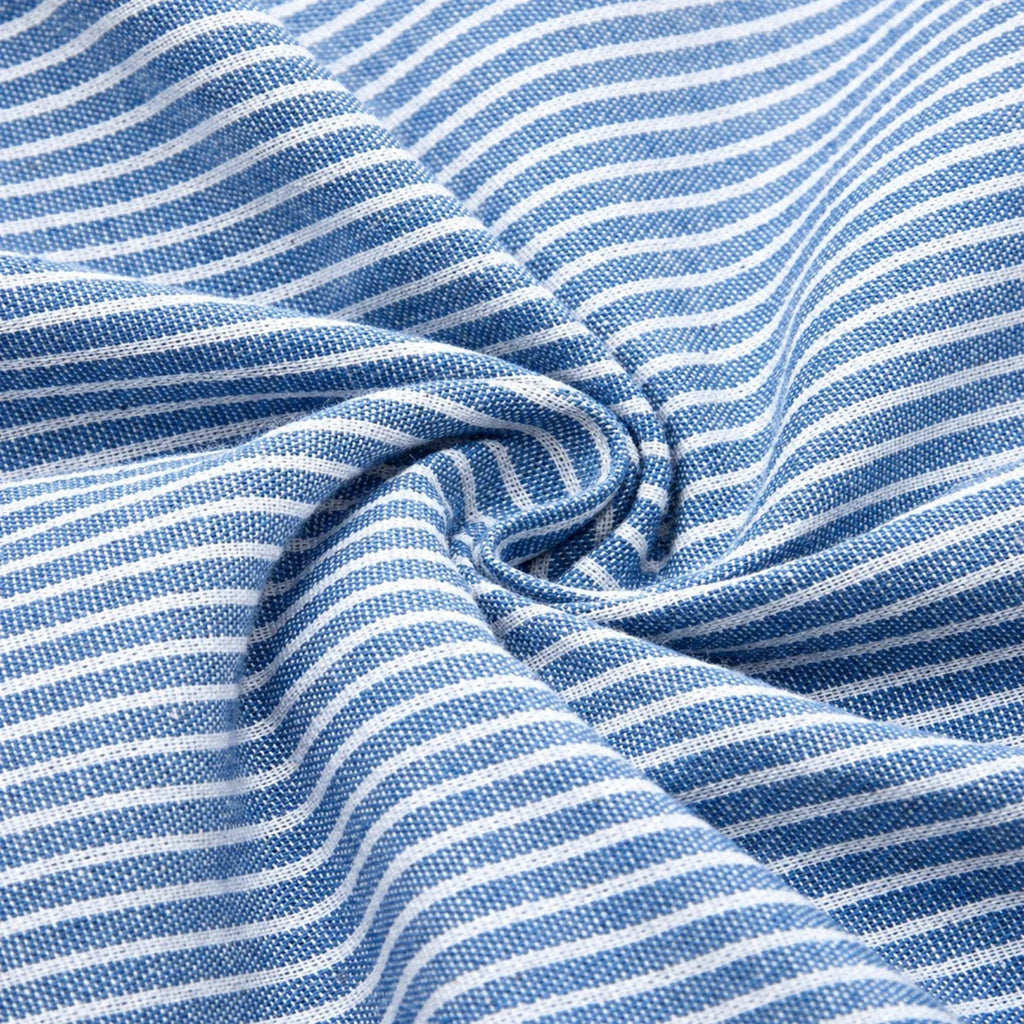 Striped Midi Dress in Soft Fabric - Casual Everyday Wear for Women