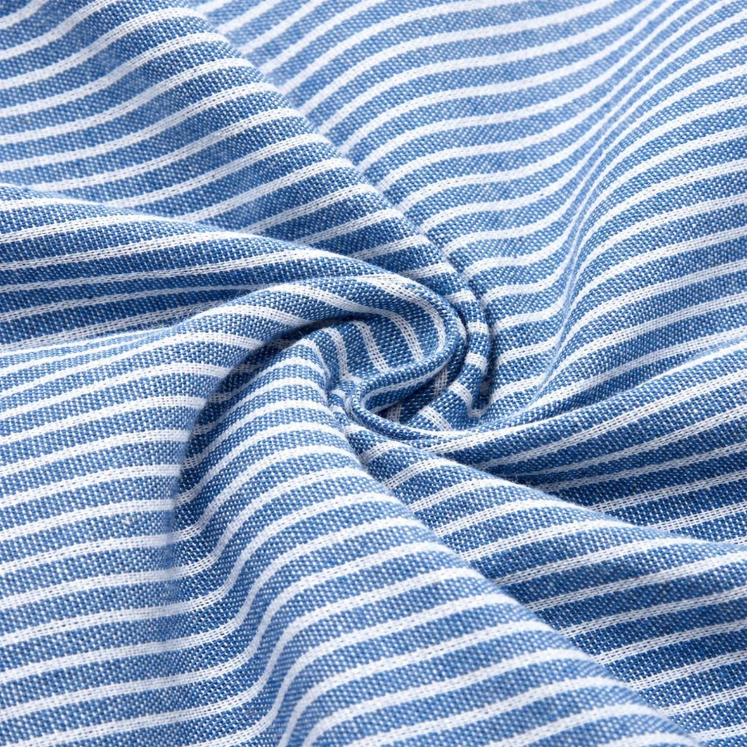 Striped Midi Dress in Soft Fabric - Casual Everyday Wear for Women
