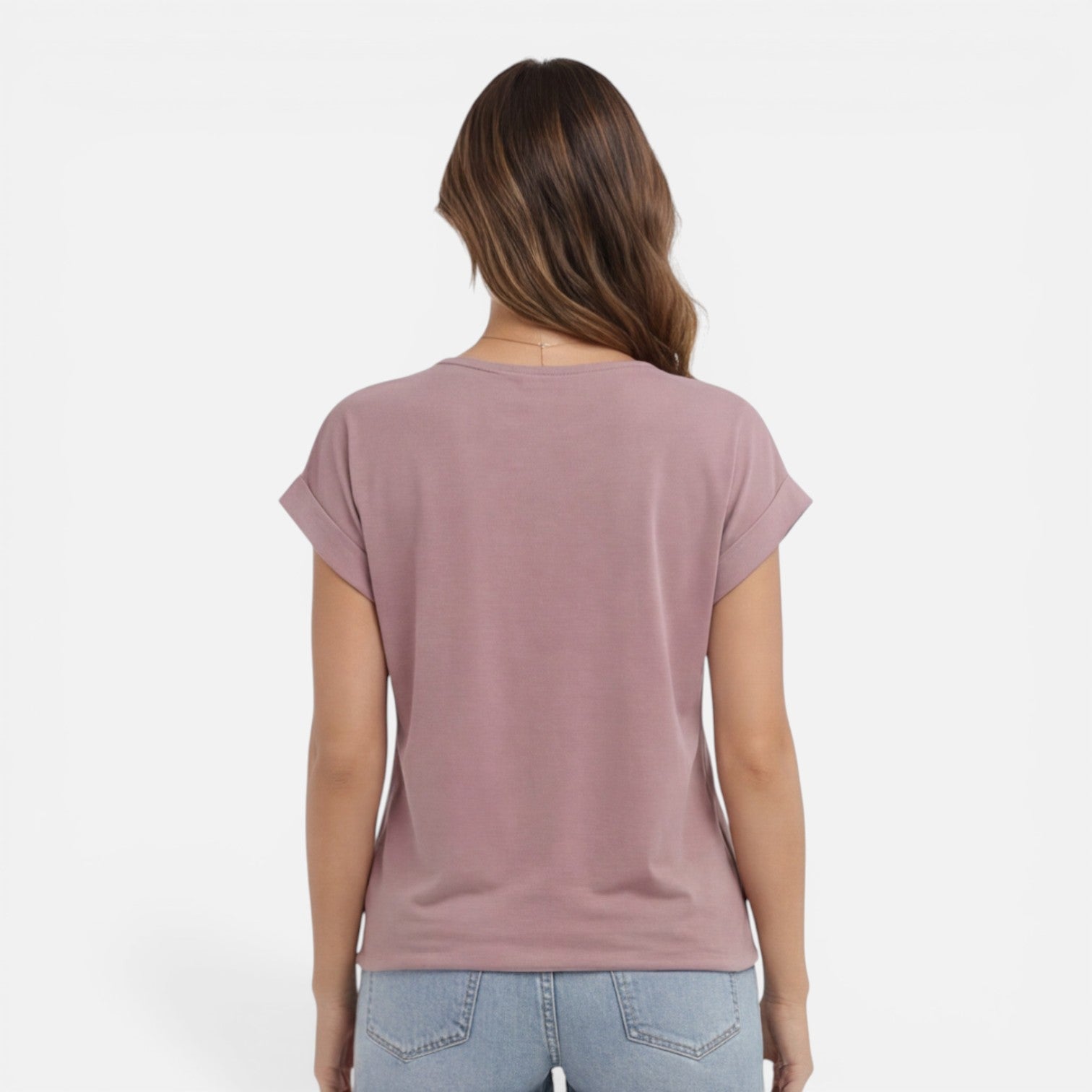 V-Neck Twist Front T-Shirt for Women | Soft Casual Summer Top