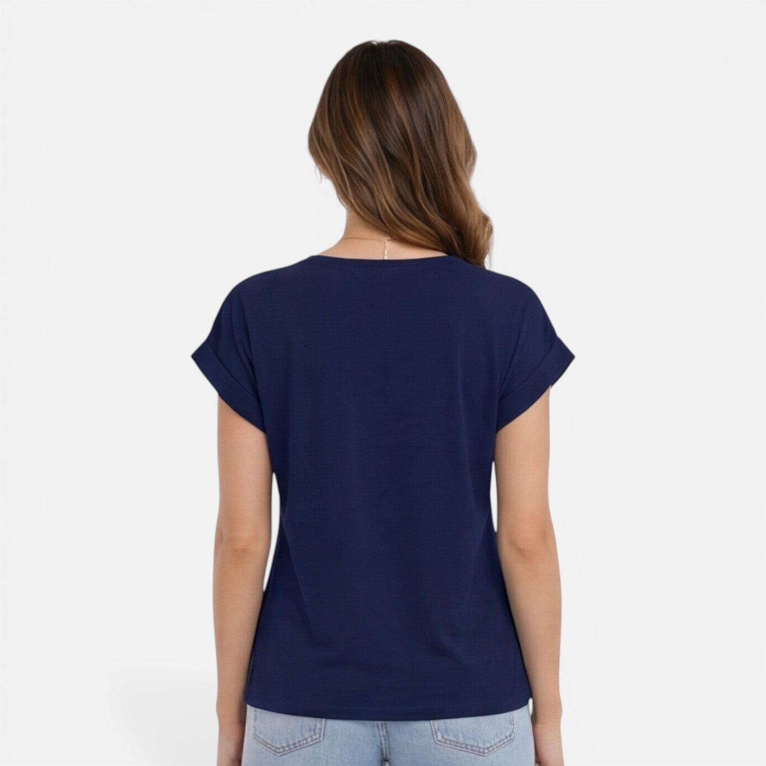 V-Neck Twist Front T-Shirt for Women | Soft Casual Summer Top