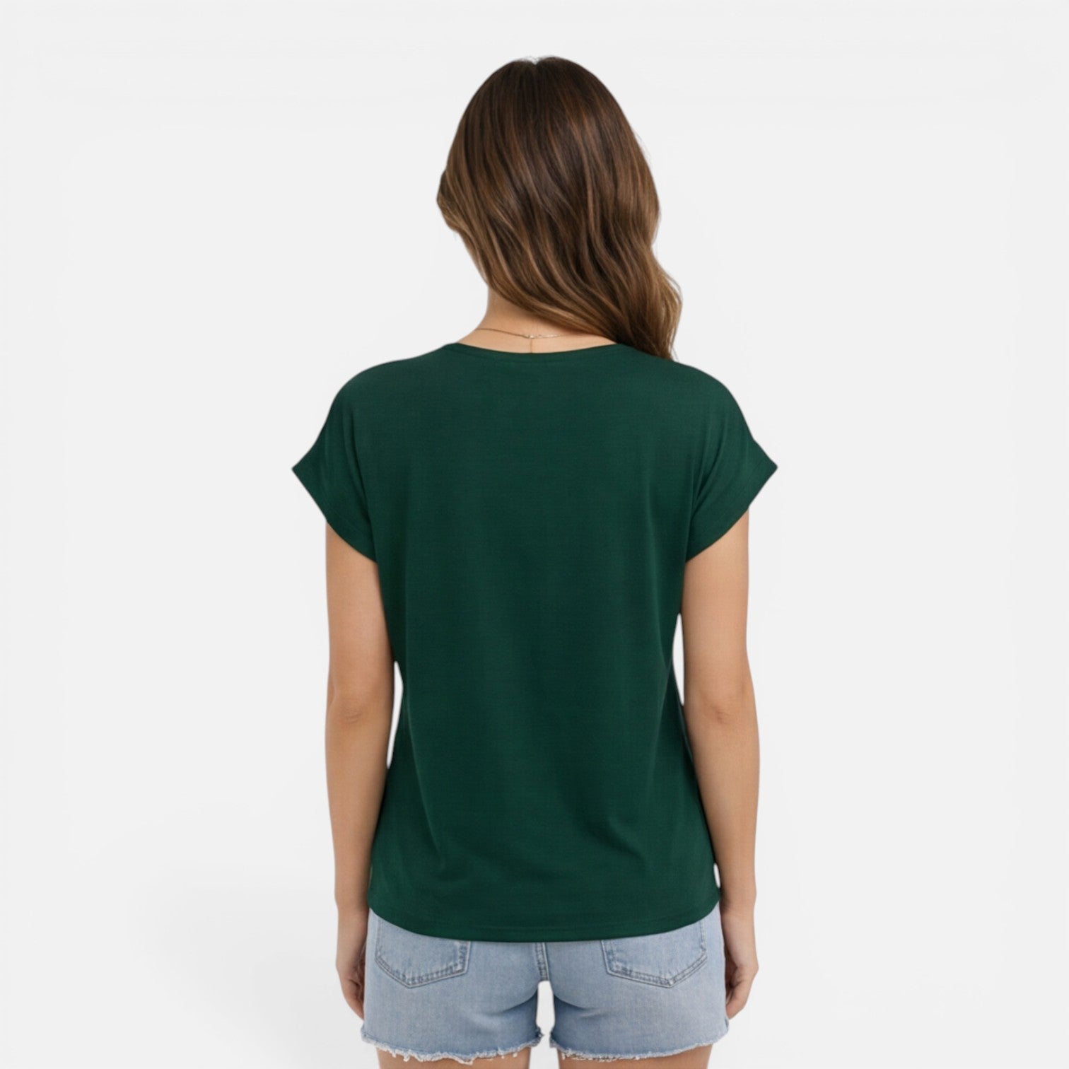V-Neck Twist Front T-Shirt for Women | Soft Casual Summer Top