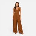 Wide Leg Jumpsuit for Women with Button Detail - Casual Chic Outfit