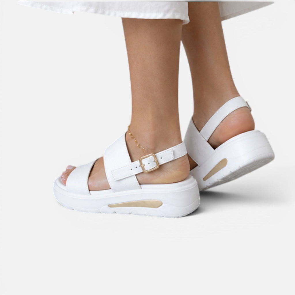 Women's Adjustable Buckle Platform Sandals - Comfortable Summer Footwear