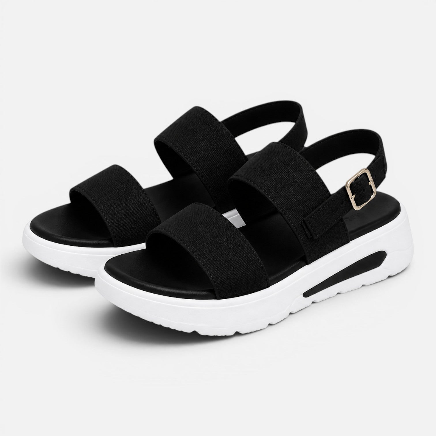 Women's Adjustable Buckle Platform Sandals - Comfortable Summer Footwear